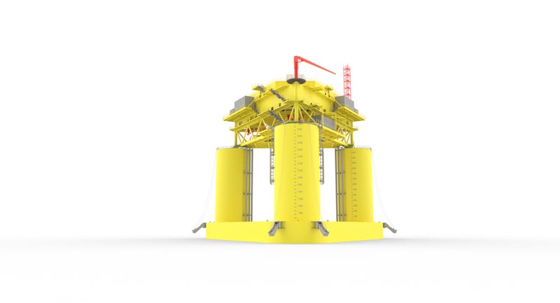 Mediterranean floating-substation pre-FEED project illustration