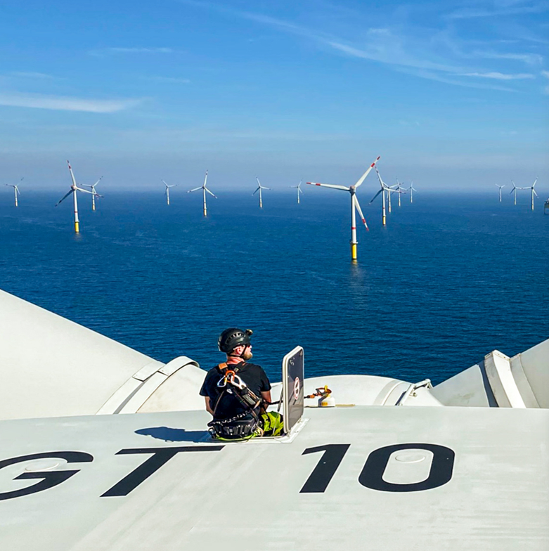 Global Tech I turbine service project illustration